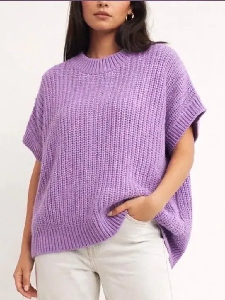 Nwot: Zenana Chunky Oversized Boxy Sweater Size L/Xl